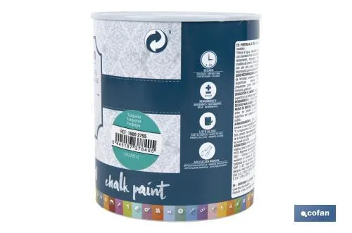 Pintura a la tiza chalk paint | Adecuada para restauración y decoración de muebles | Diferentes capacidades | Varios colores
