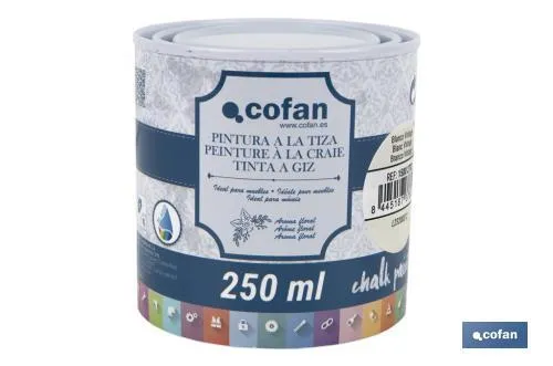 Pintura a la tiza chalk paint | Adecuada para restauración y decoración de muebles | Diferentes capacidades | Varios colores