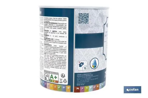 Pintura a la tiza chalk paint | Adecuada para restauración y decoración de muebles | Diferentes capacidades | Varios colores