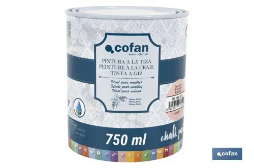 Pintura a la tiza chalk paint | Adecuada para restauración y decoración de muebles | Diferentes capacidades | Varios colores