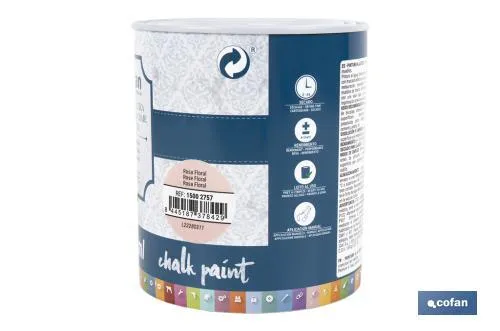 Pintura a la tiza chalk paint | Adecuada para restauración y decoración de muebles | Diferentes capacidades | Varios colores