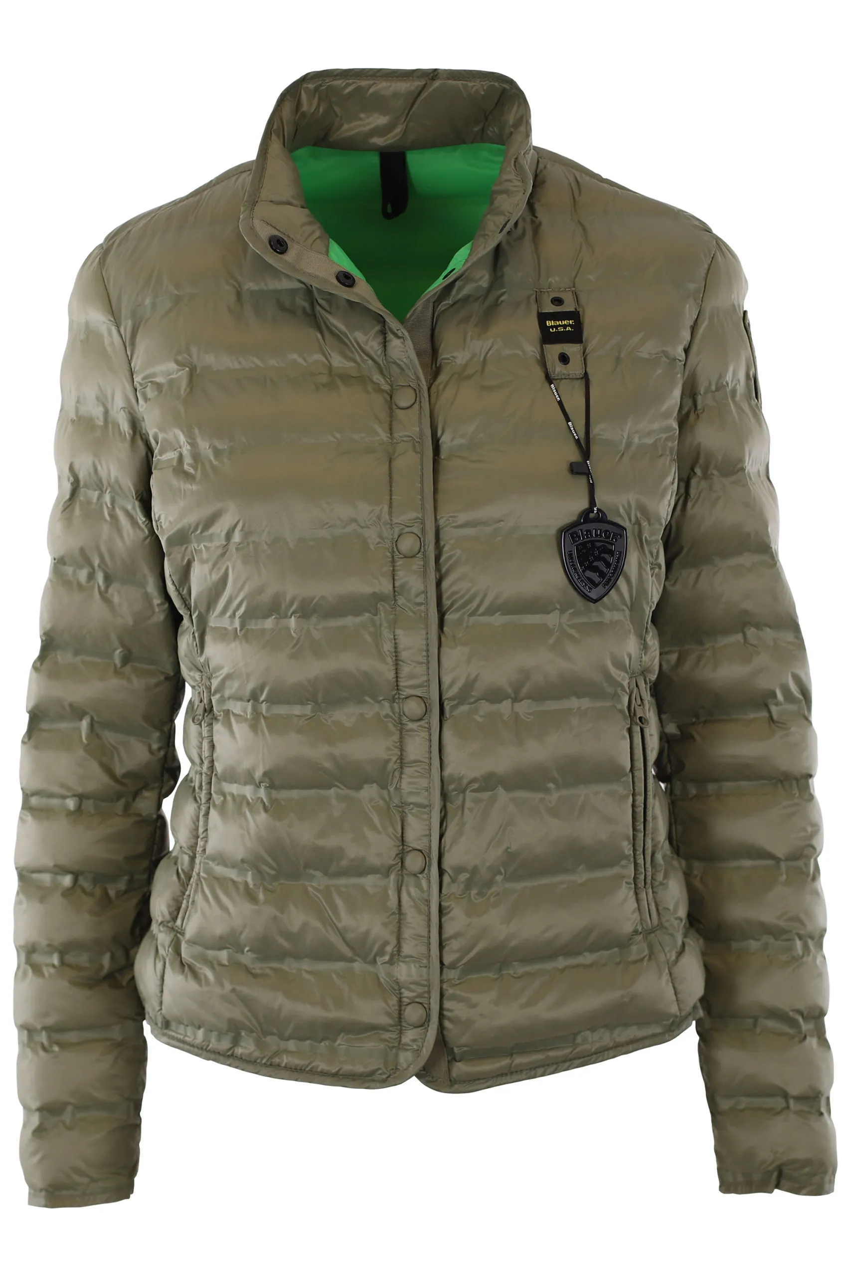 Plumífero verde militar