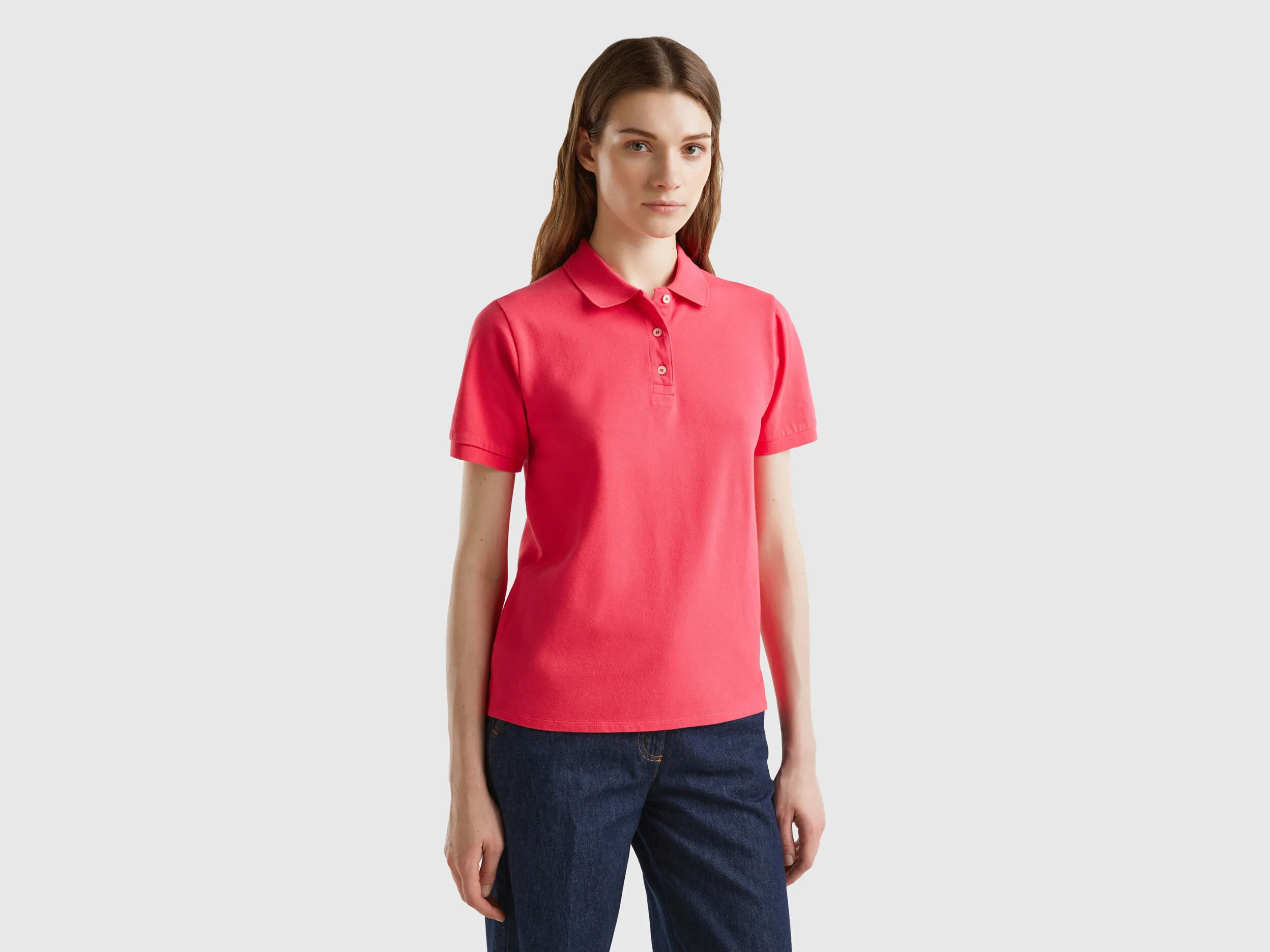 Polo de algodón orgánico elástico