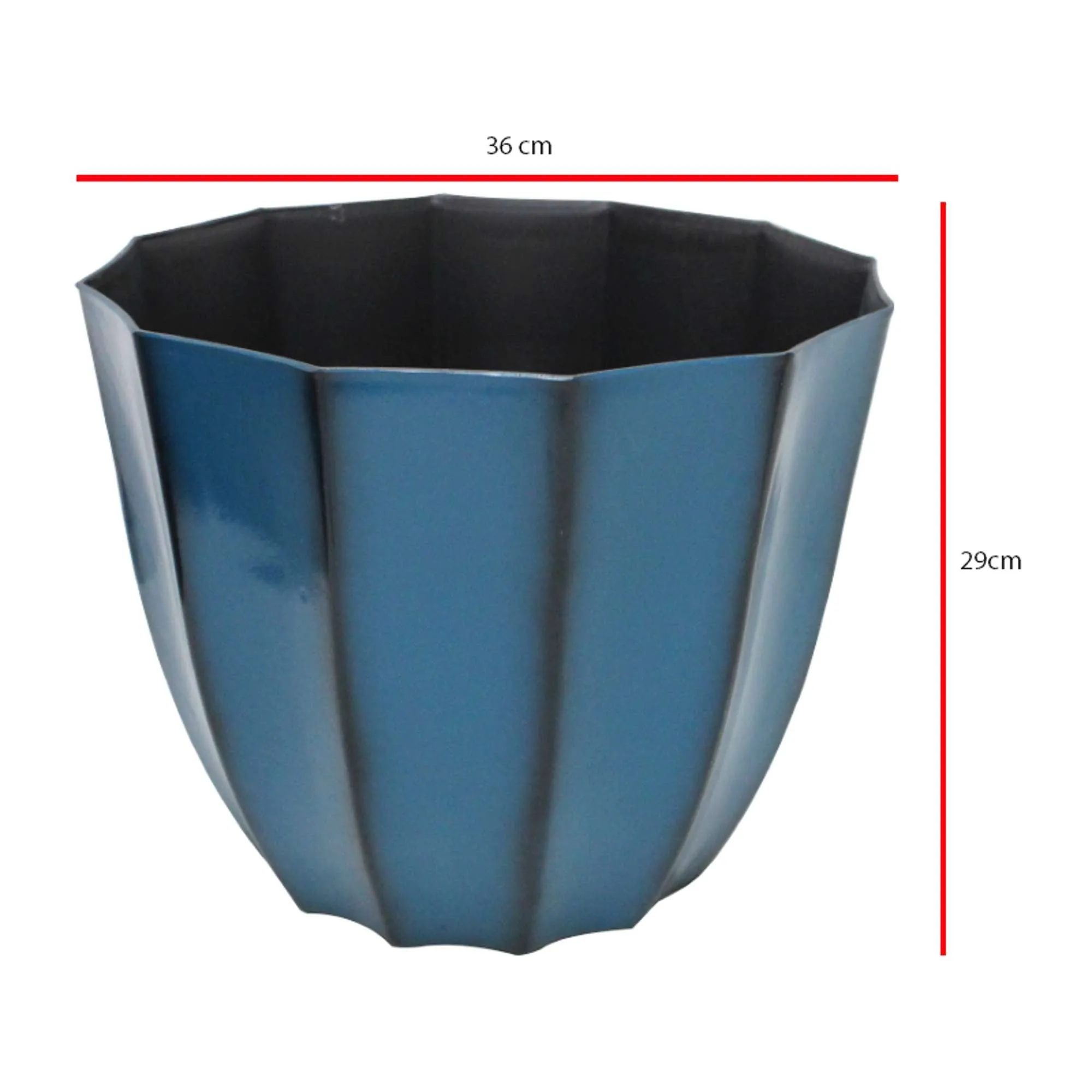 Pote Plástico 13.5 Pulgadas Decorativo