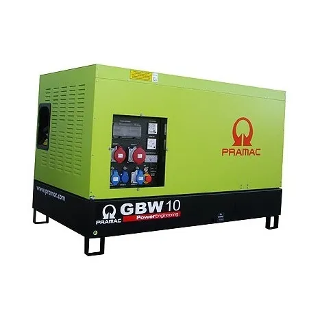 PRAMAC SERIE GBW DIéSEL  GRUPO ELECTRóGENO VERSIóN INSONORIZADA