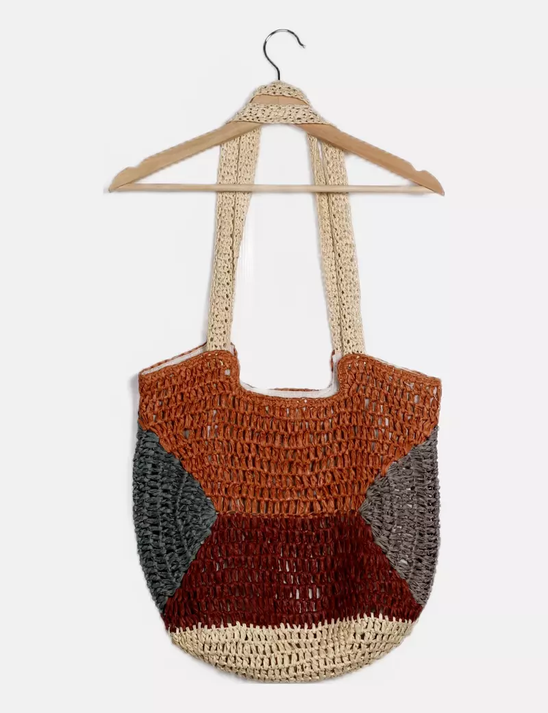 Pull&Bear Tote bag multicolor papel