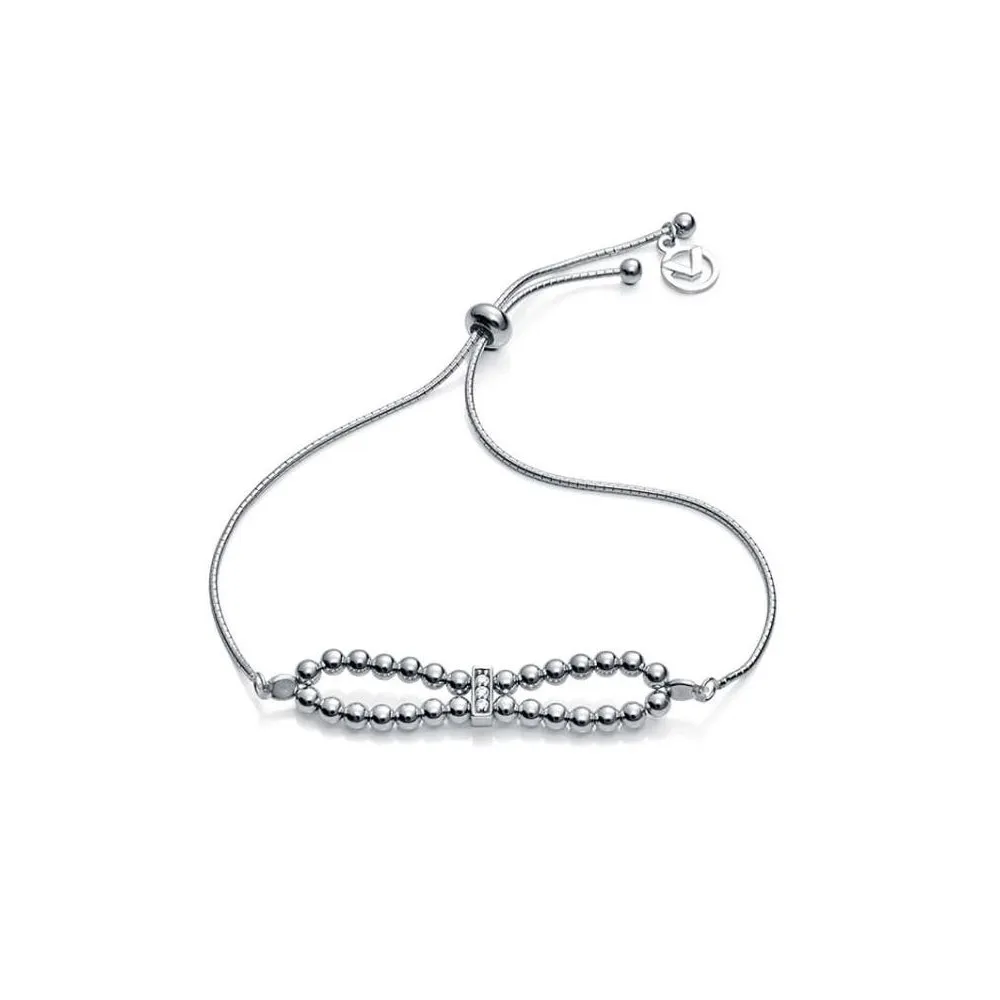 Pulsera de plata con circonitas mujer