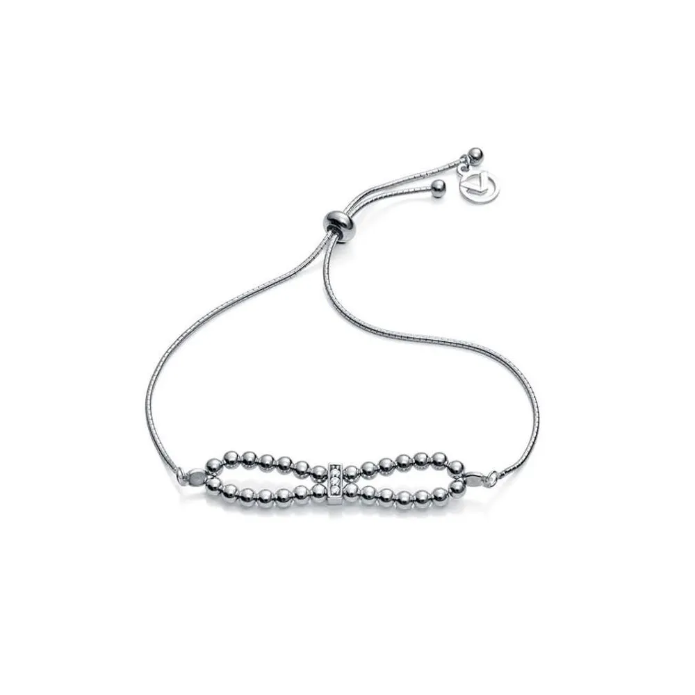Pulsera de plata con circonitas mujer