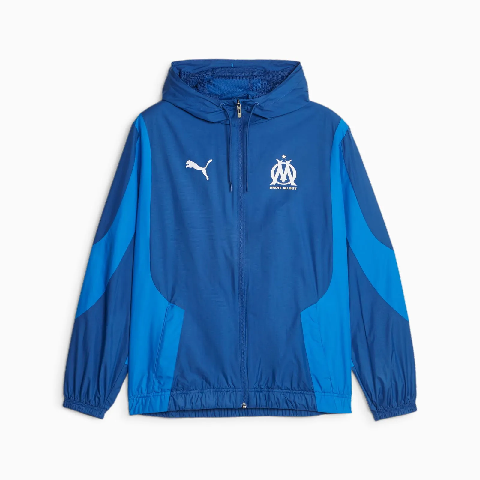 Puma Olympique de Marseille Prematch Fußballjacke Für Herren, Mehrfarbig, Größe: 3XL