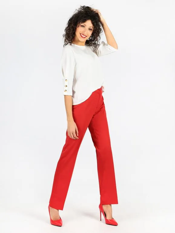 Radaus Pantalones de cintura alta elegantes