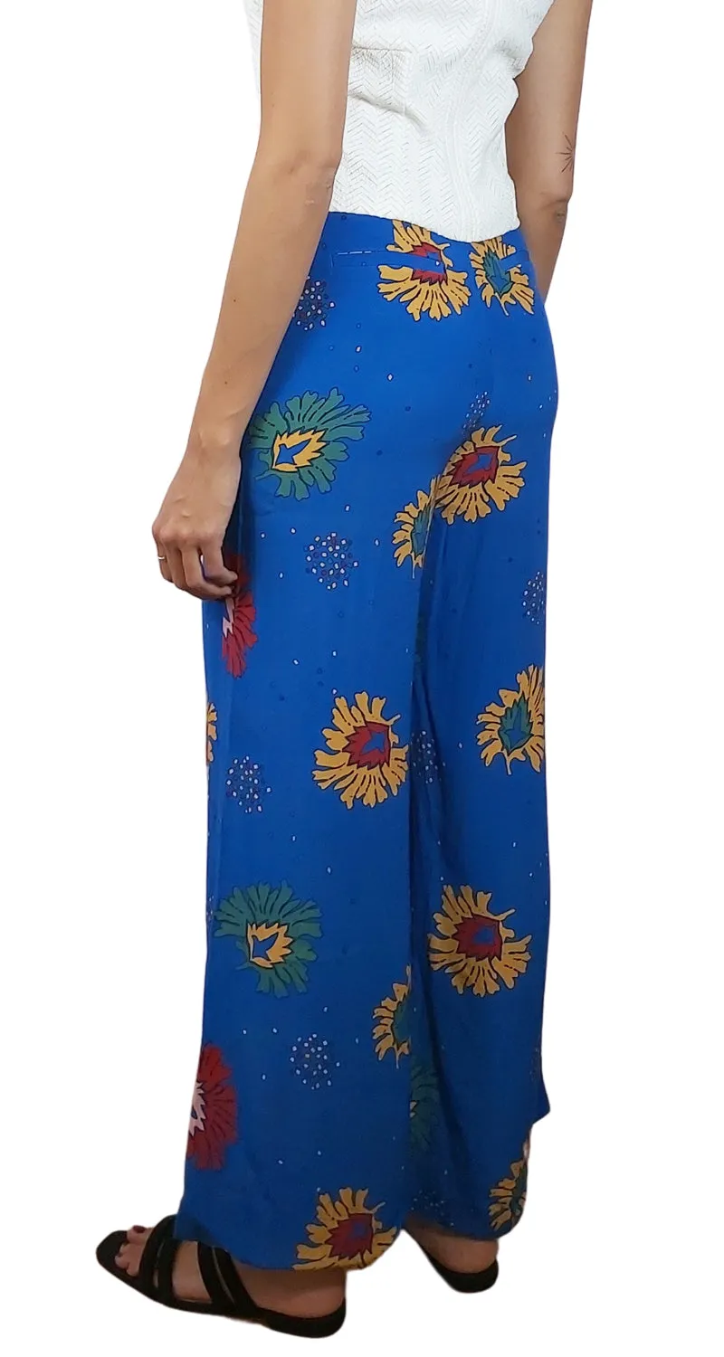 RAPSODIA Pantalón Azul Flores