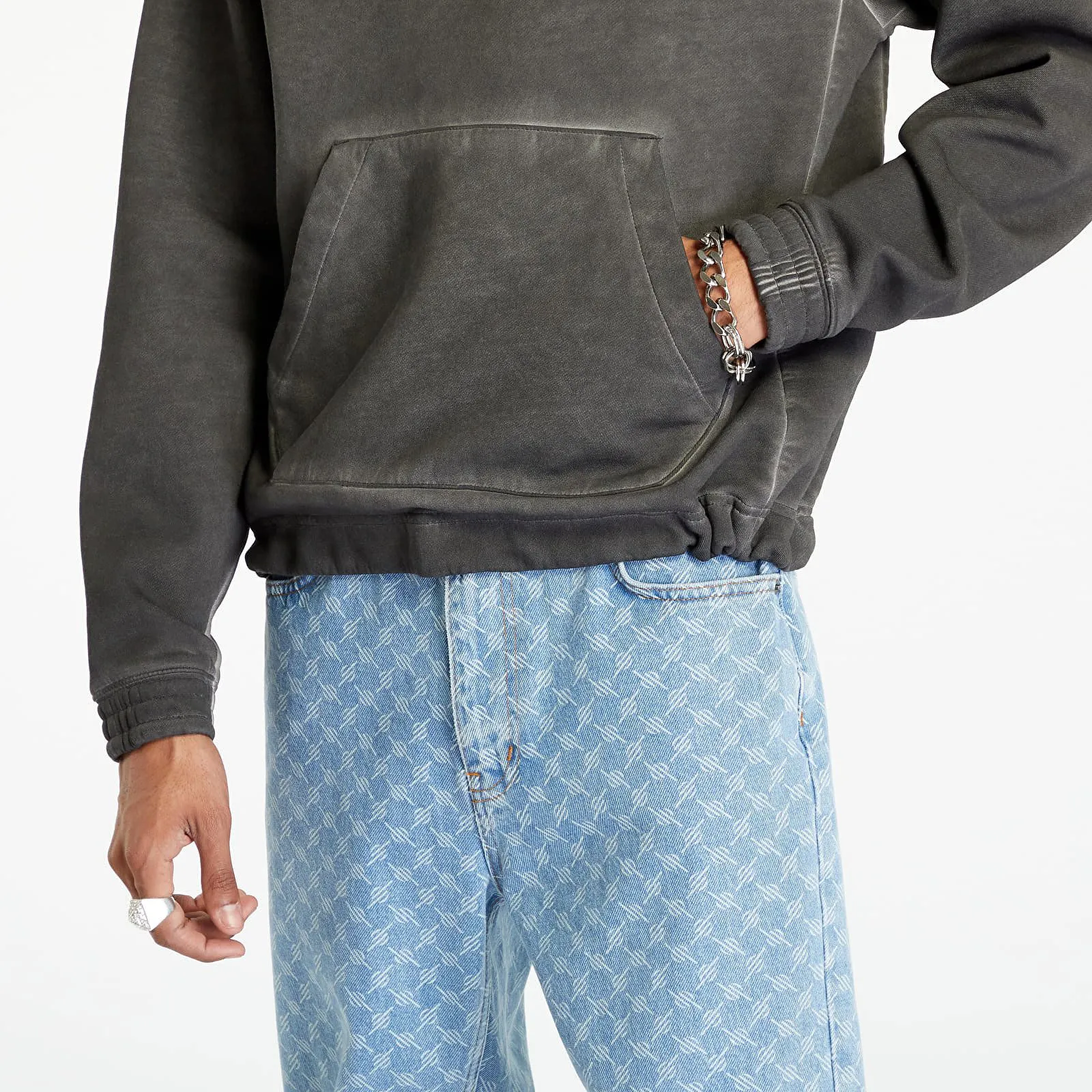 REEBOK BASKETBALL COURT TOP BIDYE FLEECE HOODIE