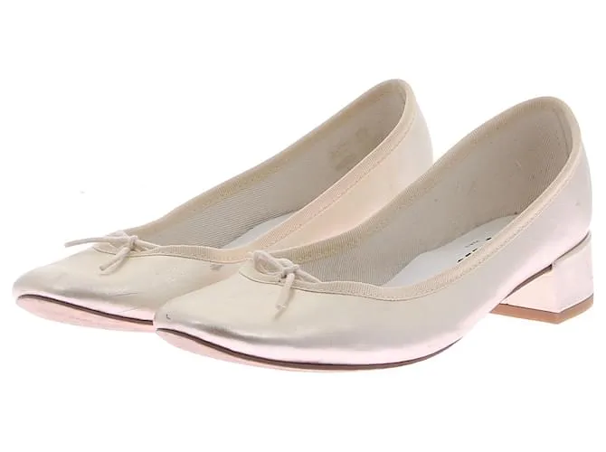 REPETTO Bailarinas T.EU 37.5 Cuero charolado Rosa 