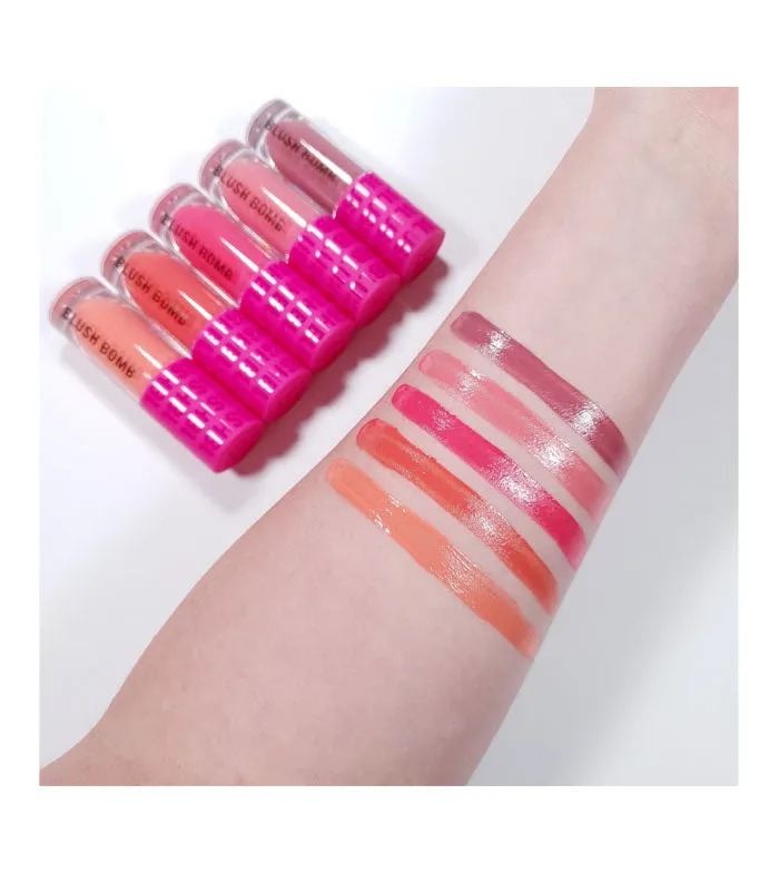 REVOLUTION  COLORETE LíQUIDO BLUSH BOMB  GLAM ORANGE
