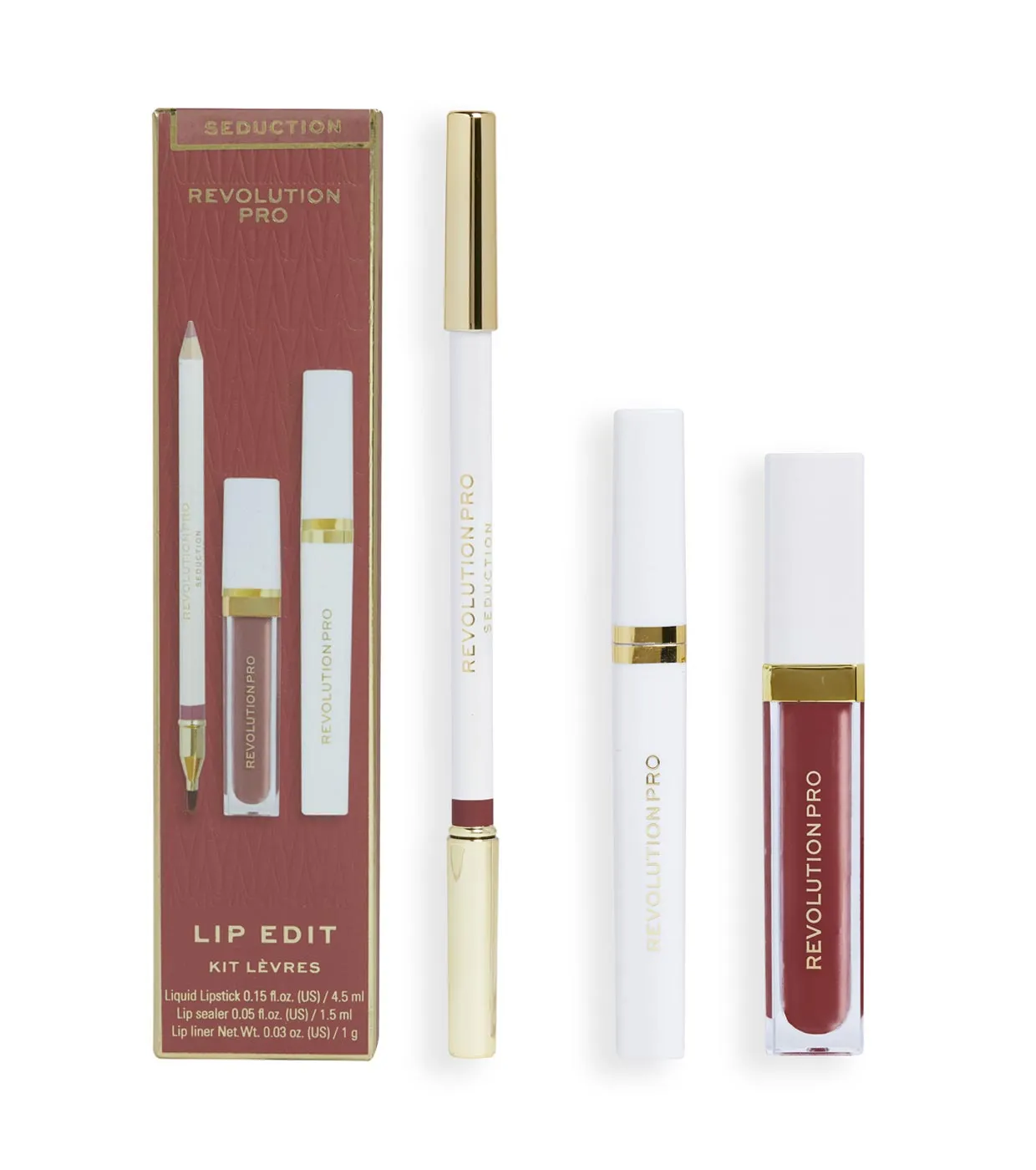 REVOLUTION PRO  *ICONIC*  SET DE LABIOS LIP EDIT  SEDUCTION