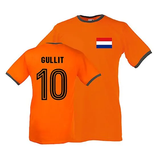 Ruud Gullit Holanda Ringer Tee (naranja)