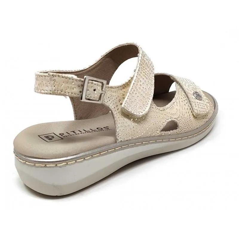 SANDALIA MUJER PIEL PITILLOS 5580