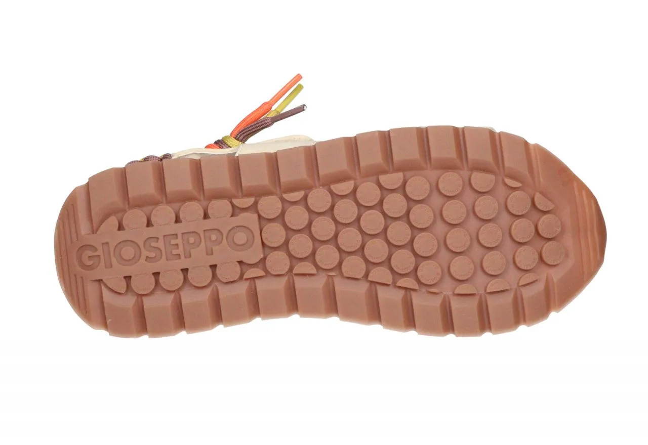 Sandalia Nobuck 3 Tiras Beige Talon Cordones Colores