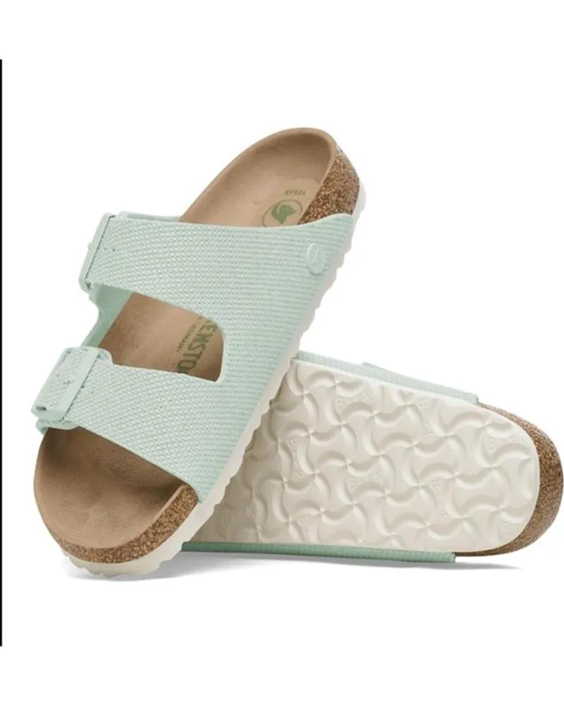 Sandalias BIRKENSTOCK  de Mujer ARIZONA VEGAN CANVAS  VERDE CLARO