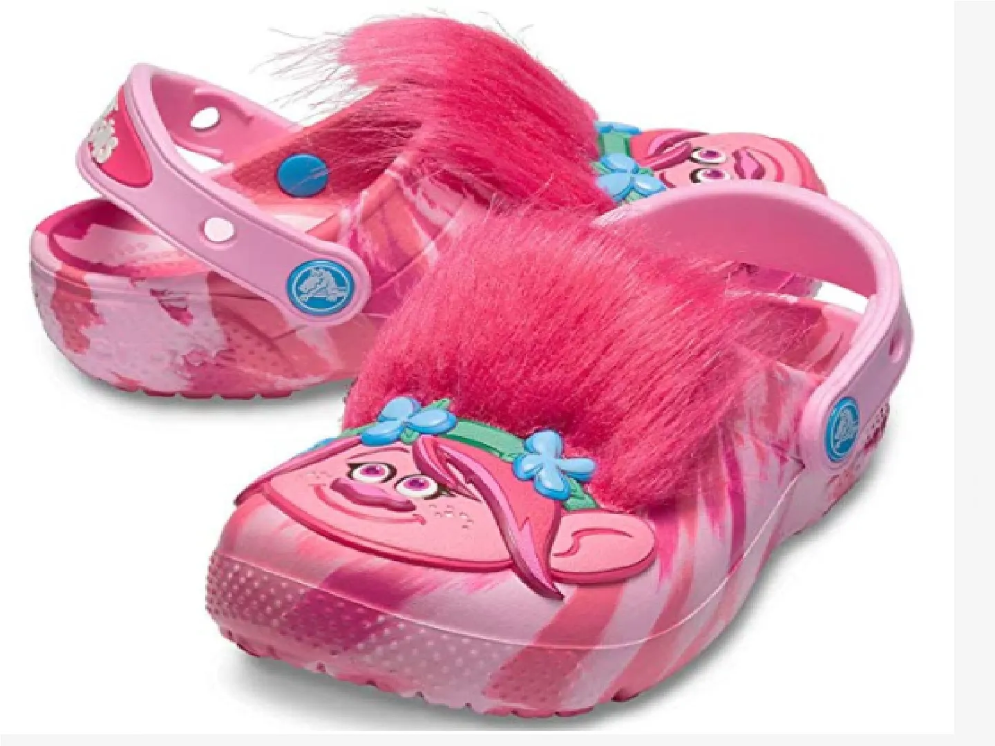 Sandalias Crocs Trolls Rosa Para Niña