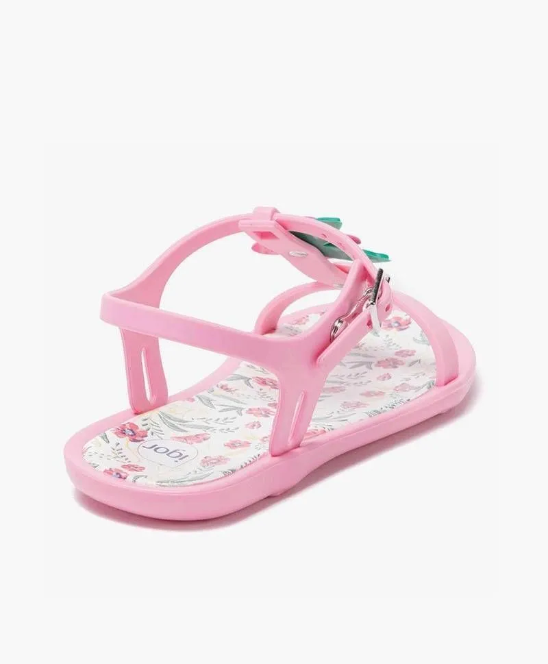 Sandalias Florales IGOR Rosa Niña Chica