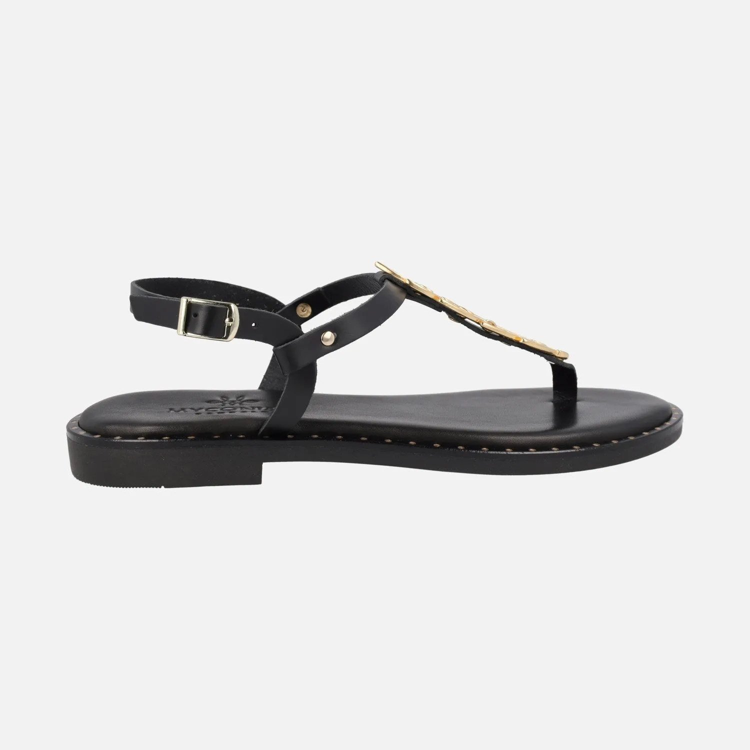 Sandalias griegas en color Negro estilo esclavas