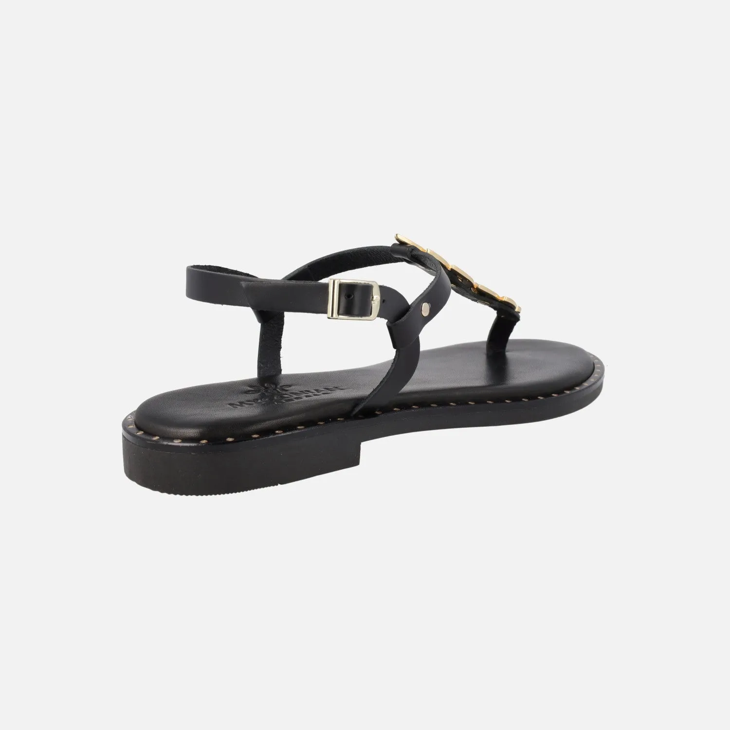 Sandalias griegas en color Negro estilo esclavas