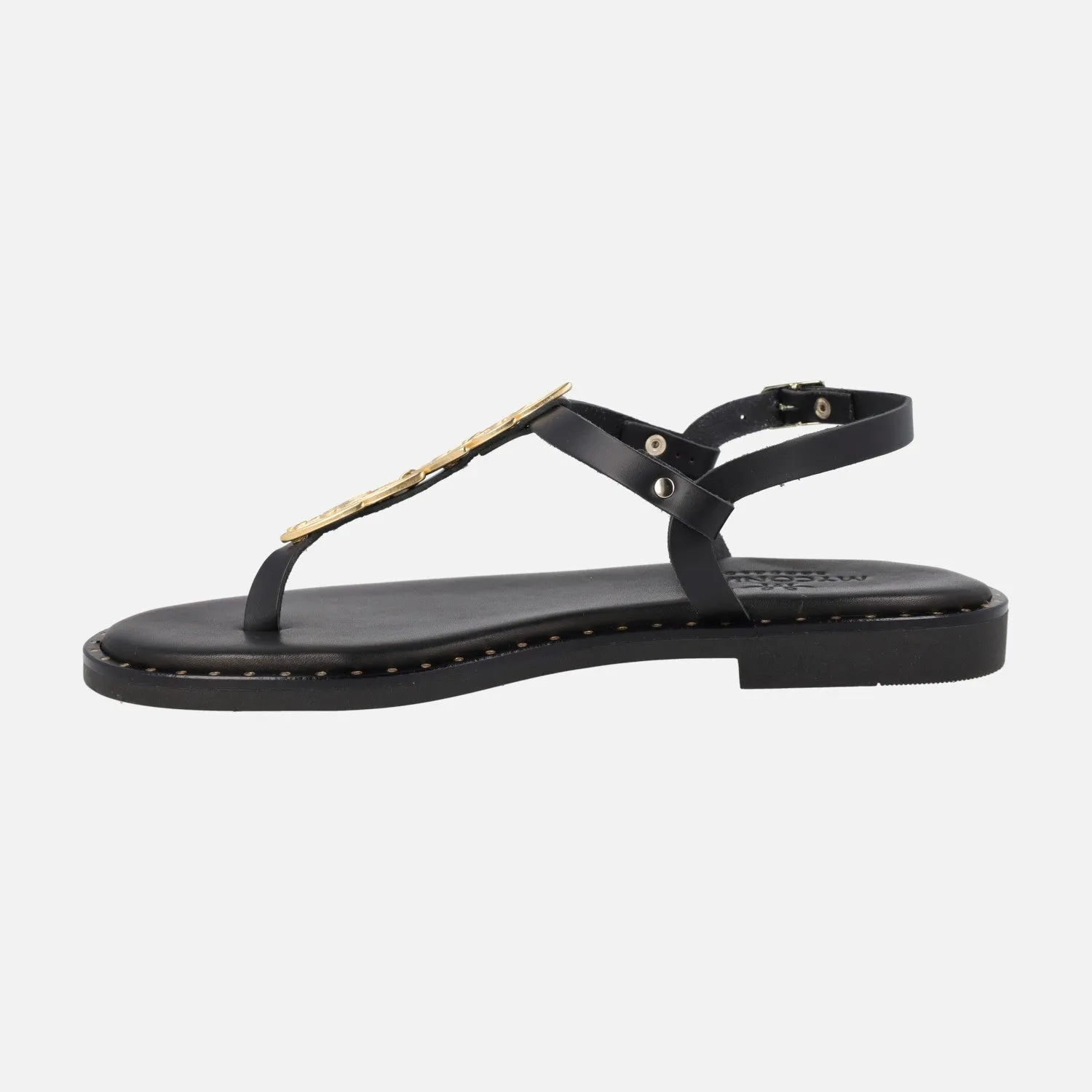 Sandalias griegas en color Negro estilo esclavas