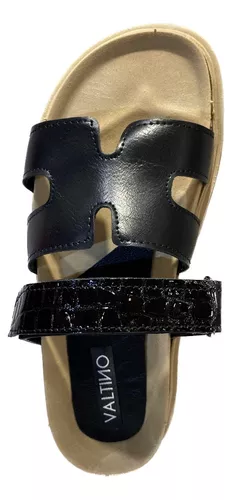 SANDALIAS OJOTAS DE MUJER BAJAS CóMODAS VALTINO MODA ART490