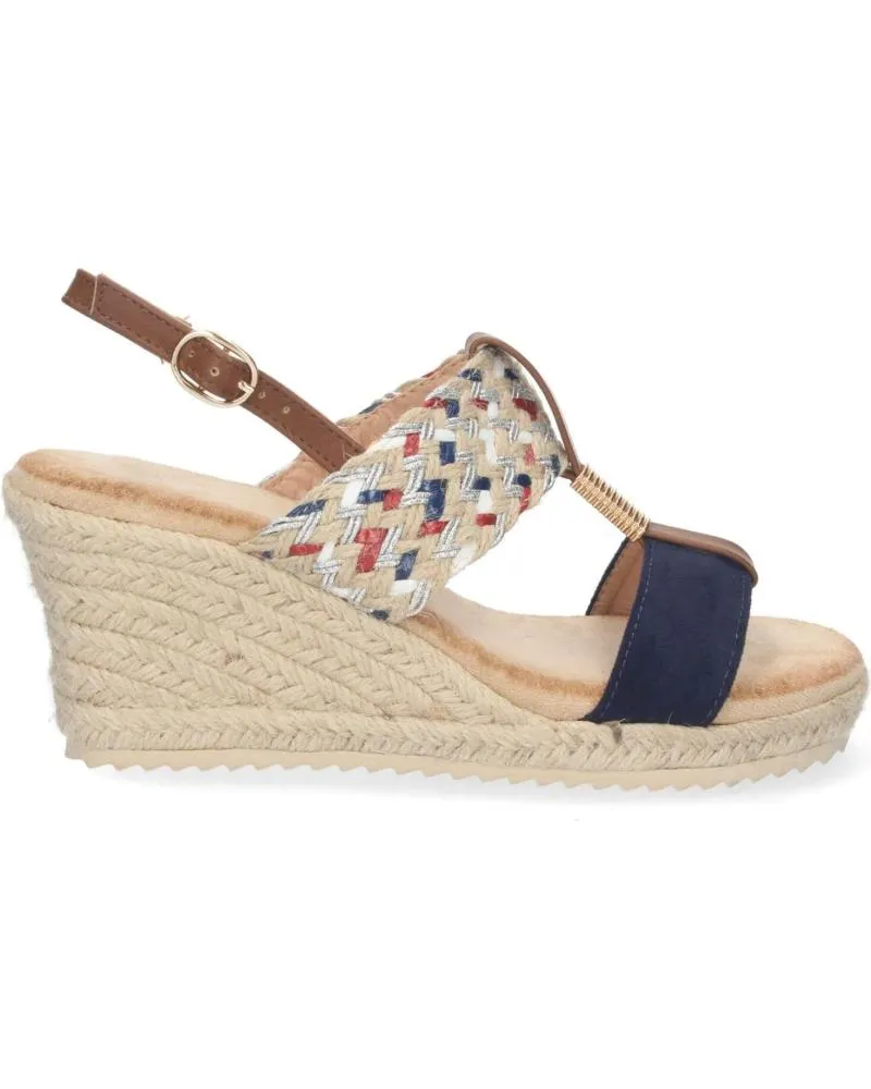 Sandalias PUNTOSALAO  de Mujer SANDALIA DE CUNA EN YUTE DOBLE PALA MUJER COLOR AZUL  VARIOS COLORES