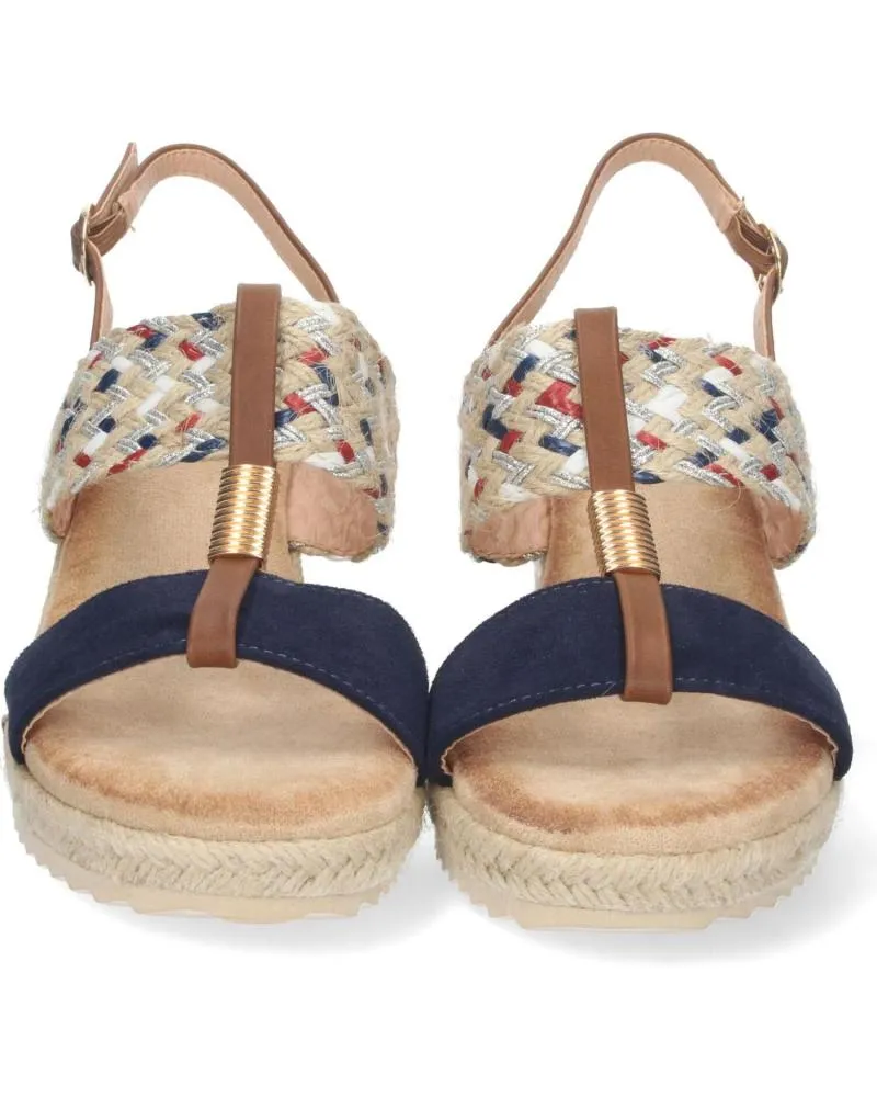 Sandalias PUNTOSALAO  de Mujer SANDALIA DE CUNA EN YUTE DOBLE PALA MUJER COLOR AZUL  VARIOS COLORES