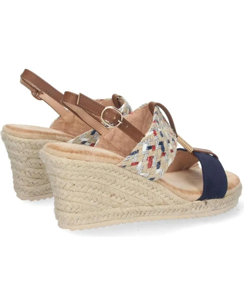 Sandalias PUNTOSALAO  de Mujer SANDALIA DE CUNA EN YUTE DOBLE PALA MUJER COLOR AZUL  VARIOS COLORES