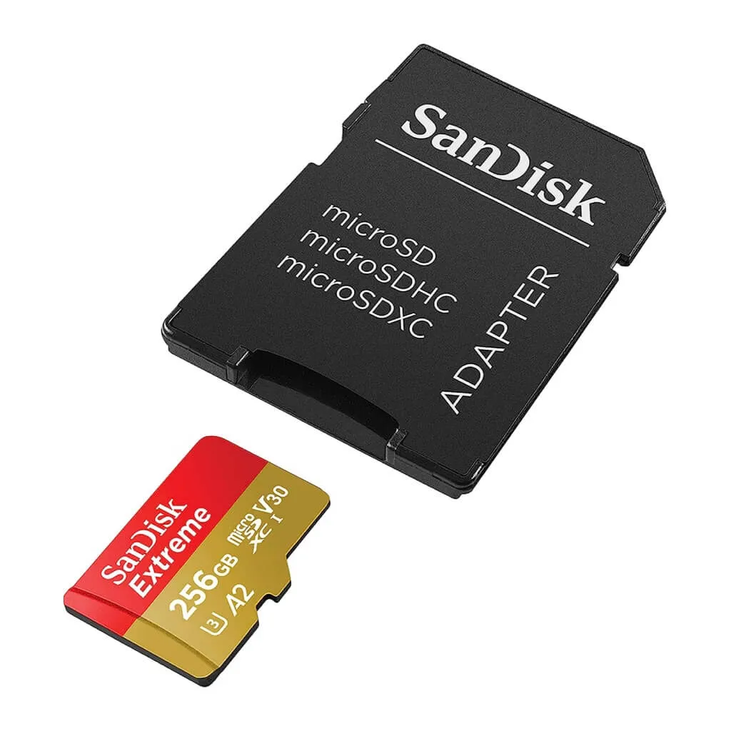 SANDISK TARJETA DE MEMORIA FLASH 256GB ADAPTADOR MICRO SDXC A SD (SDSQXAV256GGN6MA)