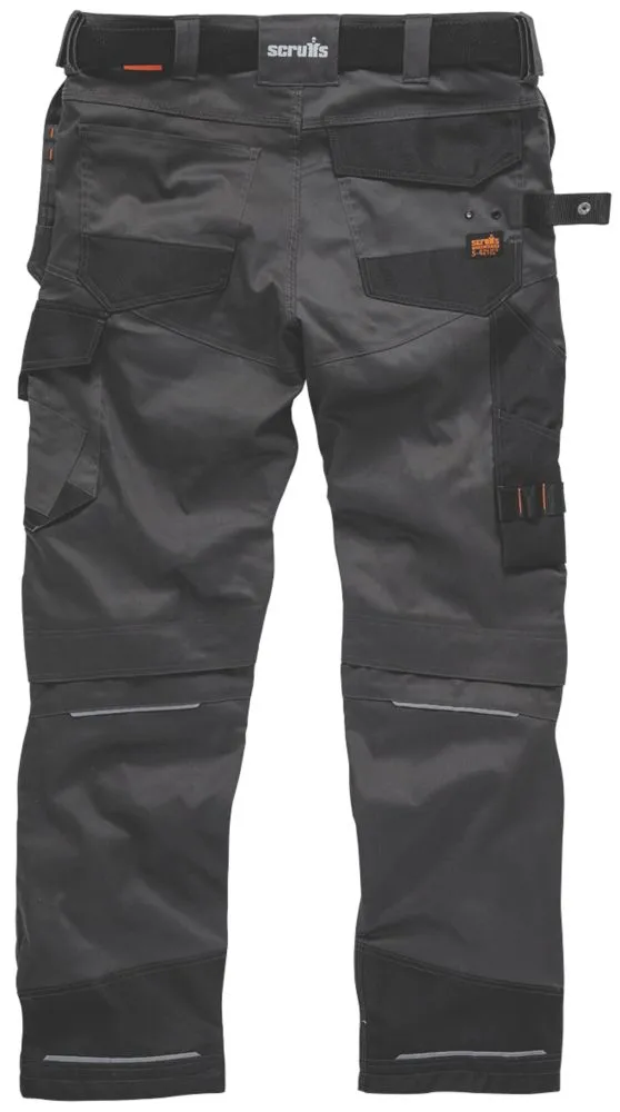 Scruffs Pro Flex Holster, pantalón de trabajo, grafito (cintura 36