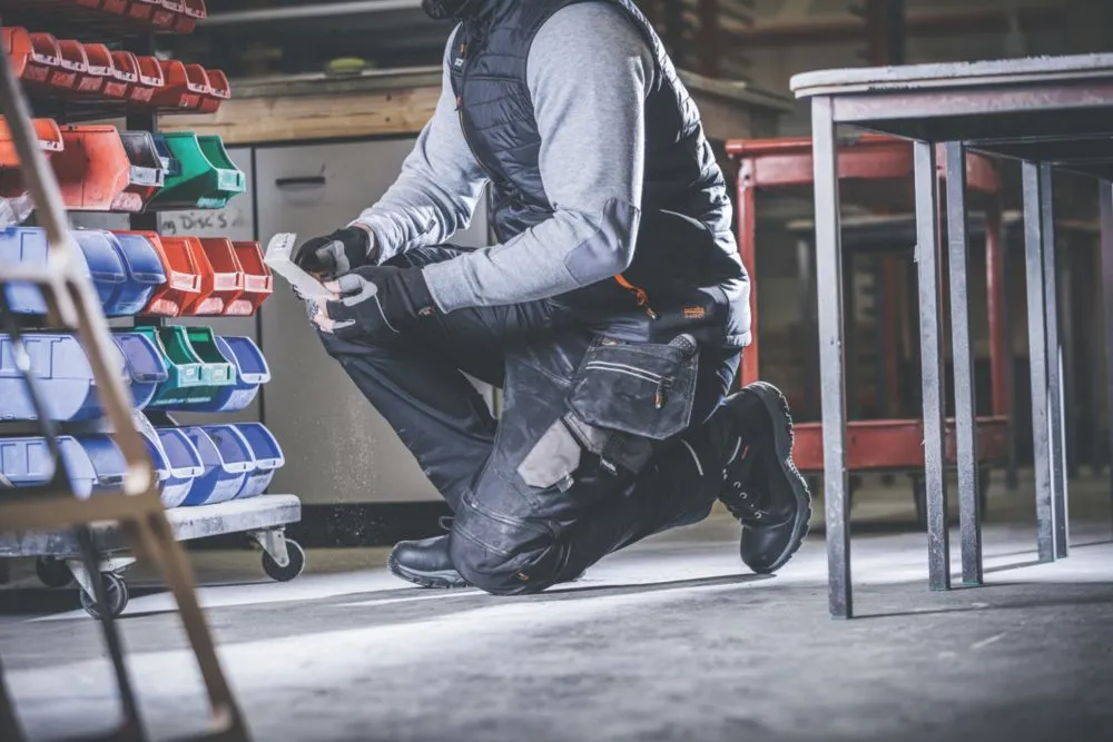 Scruffs Pro Flex Holster, pantalón de trabajo, negro (cintura 32