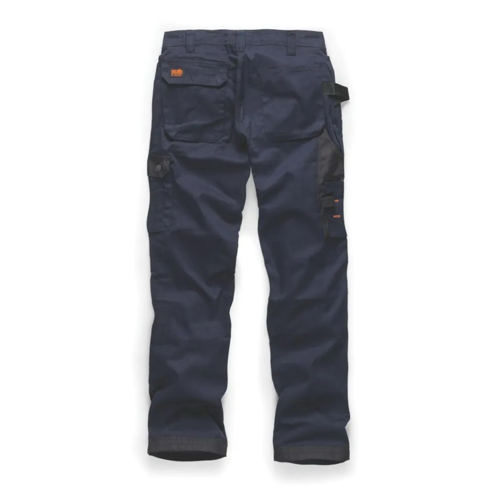 Scruffs Worker Plus, pantalón, azul marino/negro (cintura 36