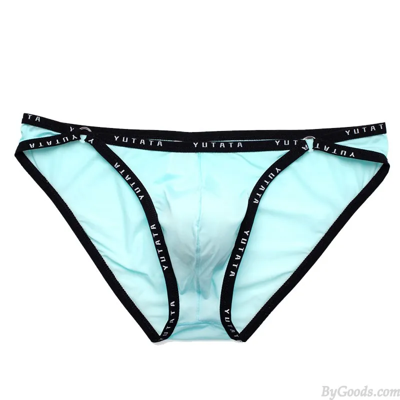 SEXY ALPHABET NARROW RIM MEN'S POUCH GSTRING UNDERWEAR LOW RISE BULGE THONG UNDERWEAR BRIEFS SOFT BREATHABLE MEN'S LINGERIE