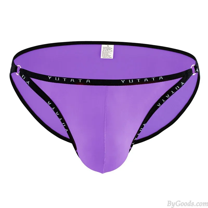 SEXY ALPHABET NARROW RIM MEN'S POUCH GSTRING UNDERWEAR LOW RISE BULGE THONG UNDERWEAR BRIEFS SOFT BREATHABLE MEN'S LINGERIE
