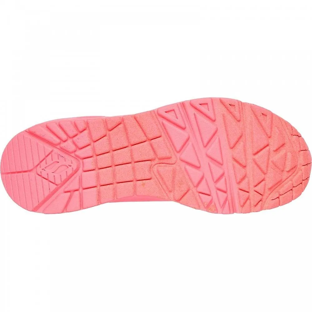 Skechers Uno Stand On Air para mujer | Coral | Zapatilla de moda con cordones para mujer