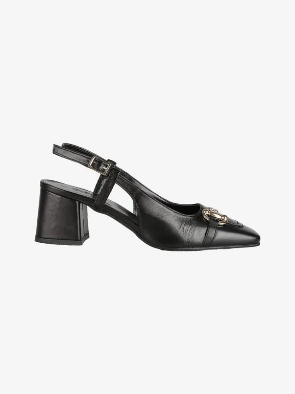 Solada Zapatos de salón de mujer en piel abiertos por detrás