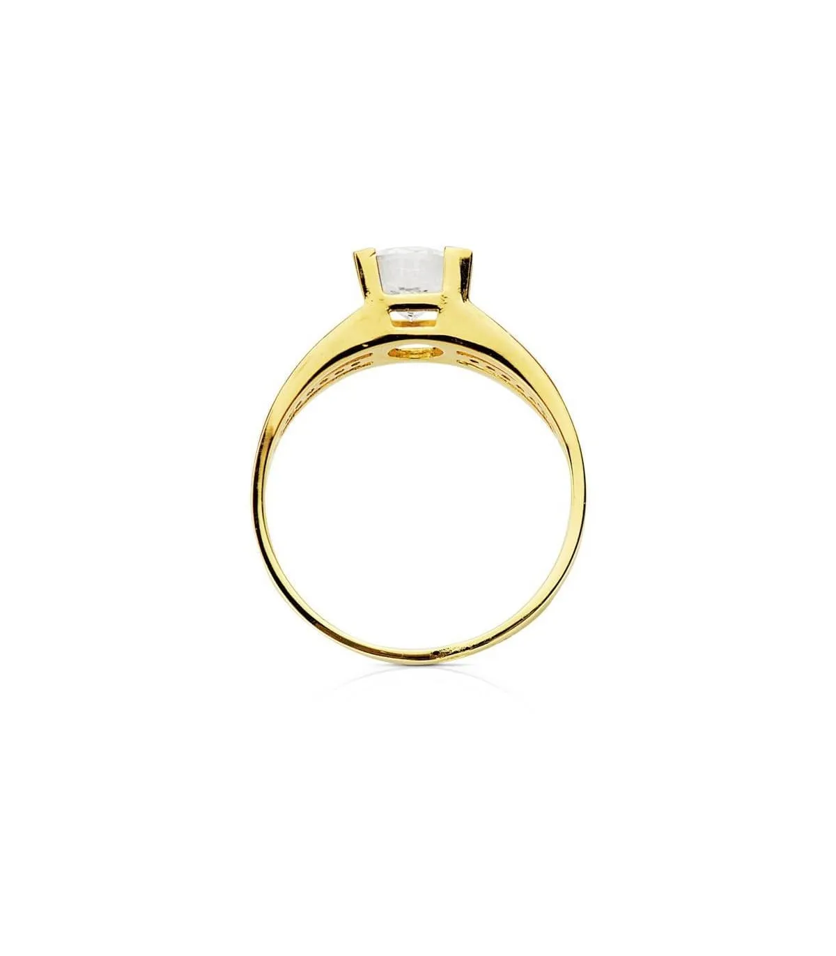Solitaire bicolore Andrea 18 Carats