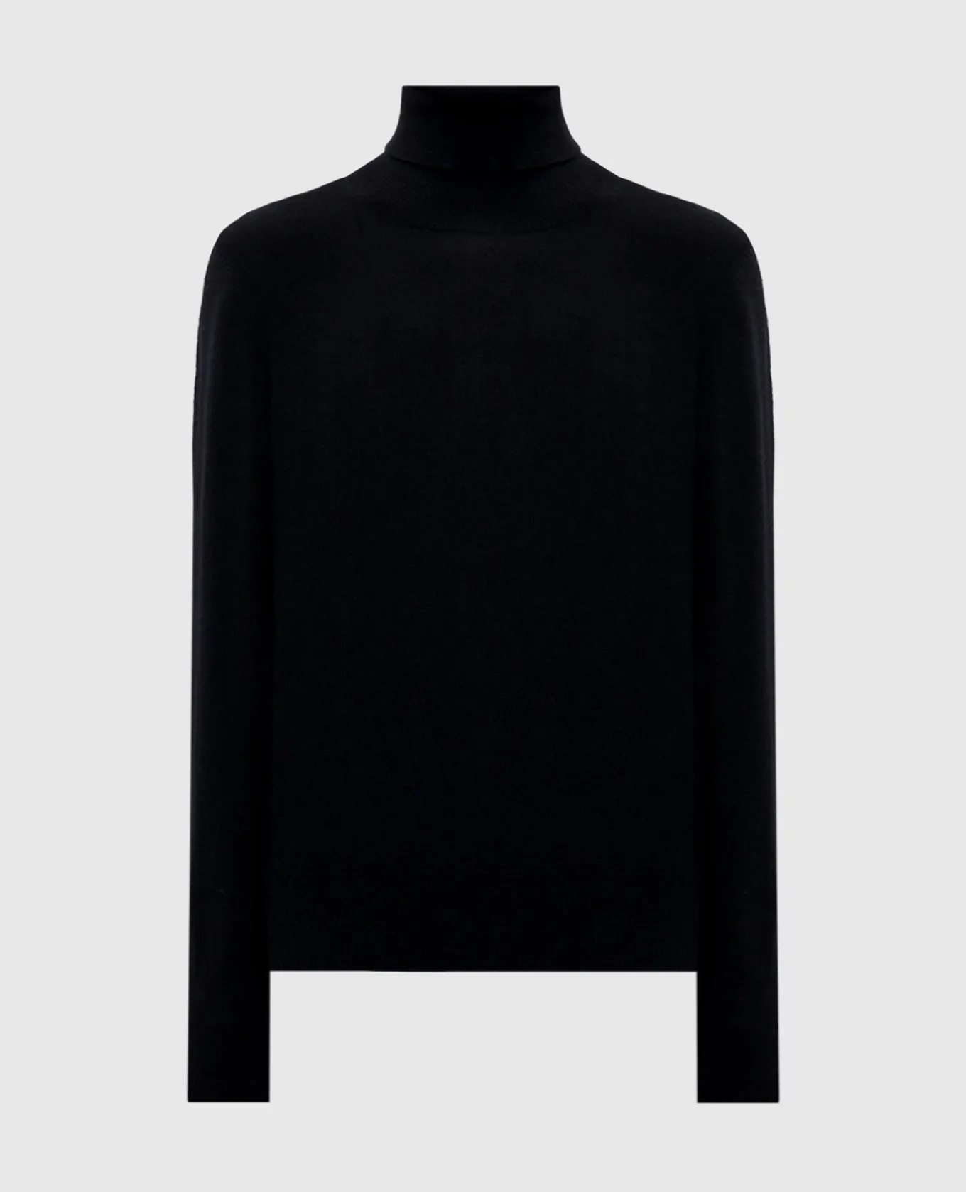 Solotre Black sweater made of wool