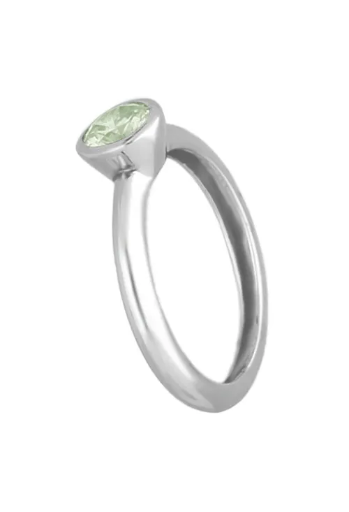 SORTIJA PLATA CON OLIVINA OUTLET JOYERíA 103_YR5675O
