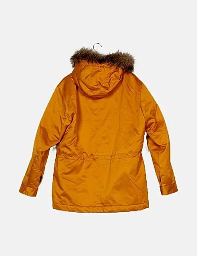 Springfield Parka naranja con capucha