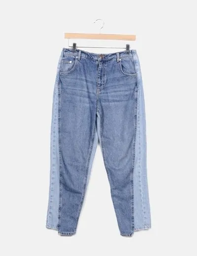 Stradivarius Jeans denim cintura ripped