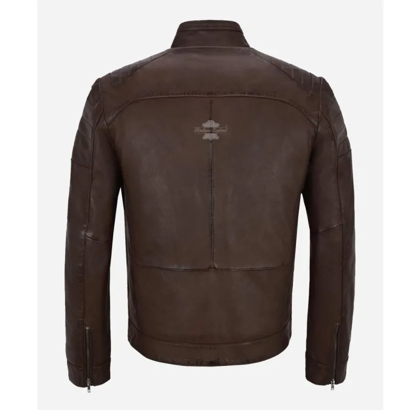 STRIDER Leather Jacket Men's Premium Soft Fashion Leather Jacket