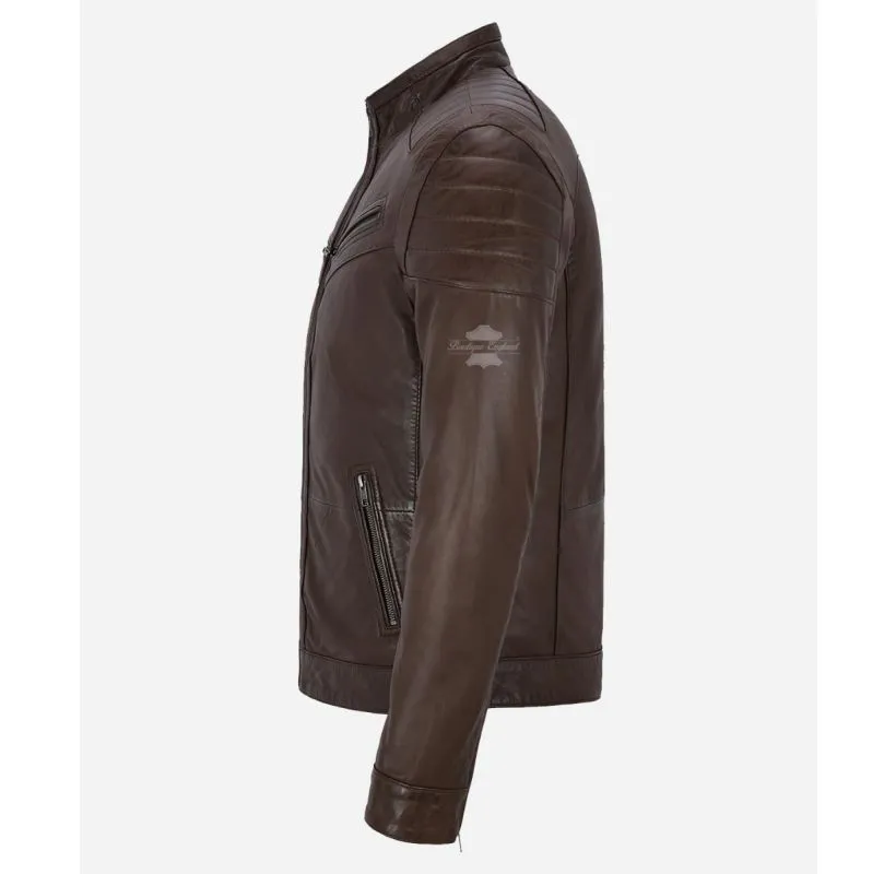 STRIDER Leather Jacket Men's Premium Soft Fashion Leather Jacket