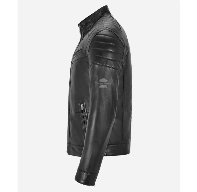STRIDER Leather Jacket Men's Premium Soft Fashion Leather Jacket