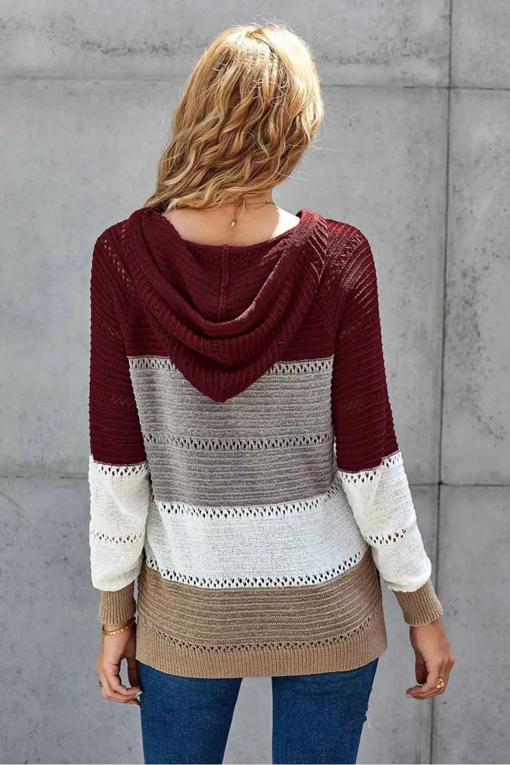 Sudadera con capucha multicolor