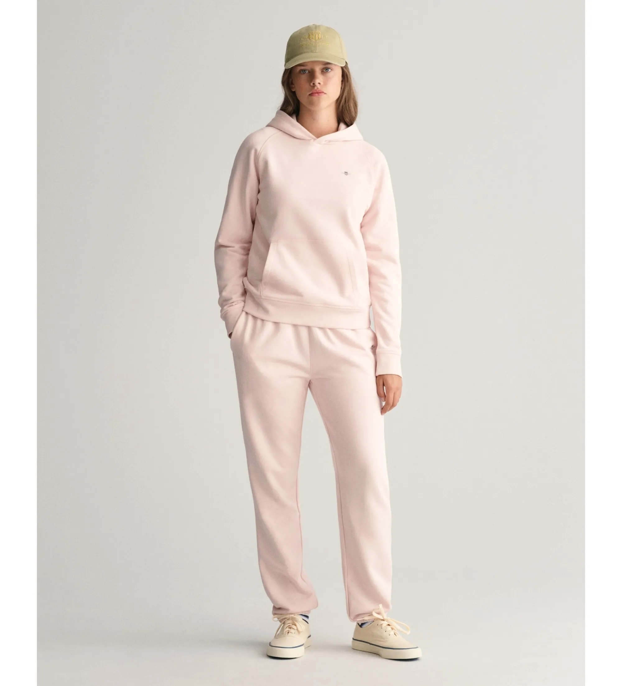 Sudadera con capucha Shield rosa